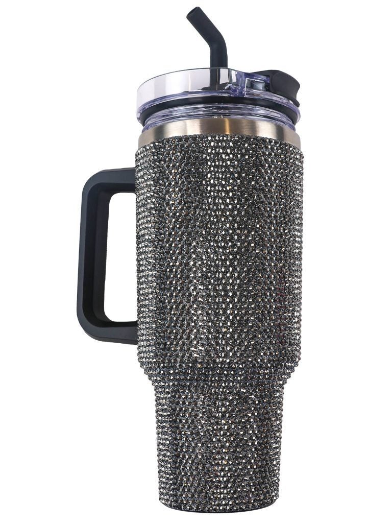 40oz Tumbler- Sequin Black | The Sock Shop